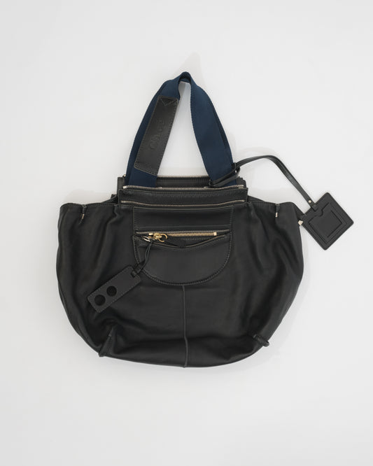 CHLOE Black/Blue Buttery Tote
