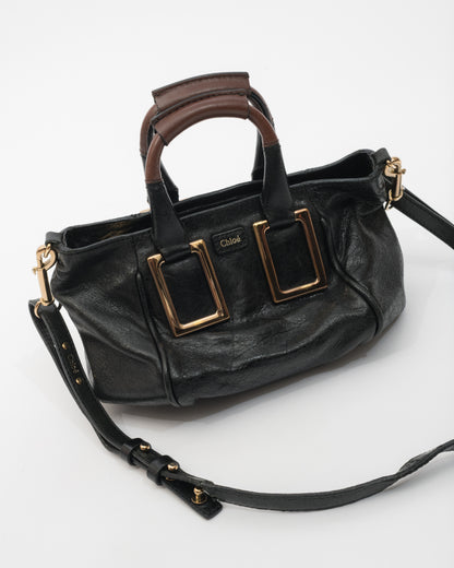 VTG CHLOE Ethel Mini Black Leather Bag