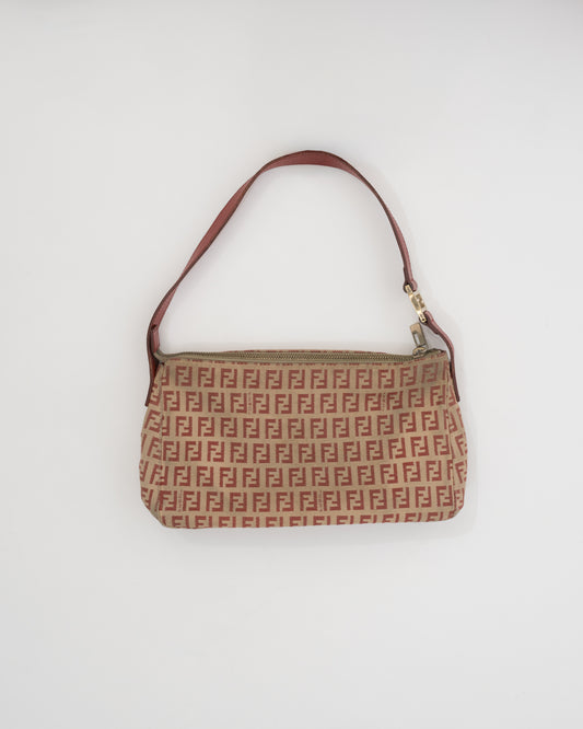 VTG FENDI Zucchino Canvas Pochette