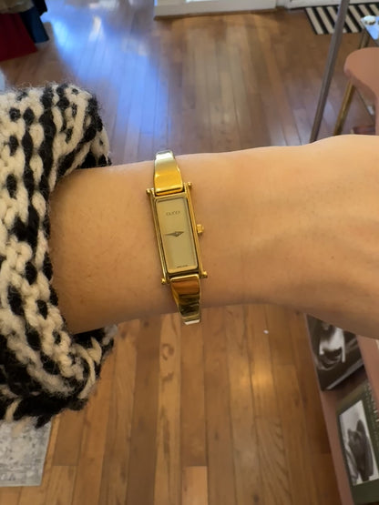 VTG GUCCI 1500L Gold Watch w/Gold Dial (as is)