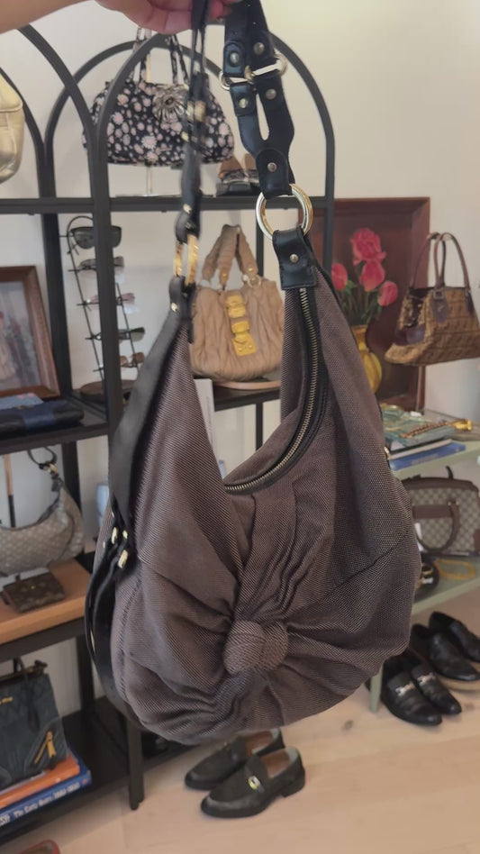 VTG FENDI Brown Knot Bag