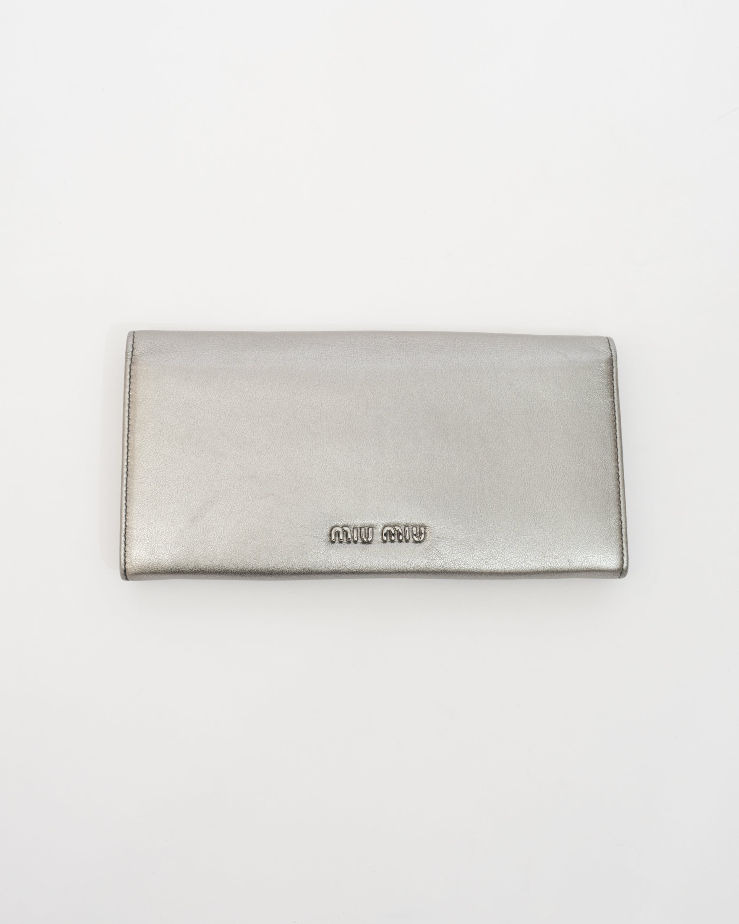 miu miu silver heart wallet – hachi archive