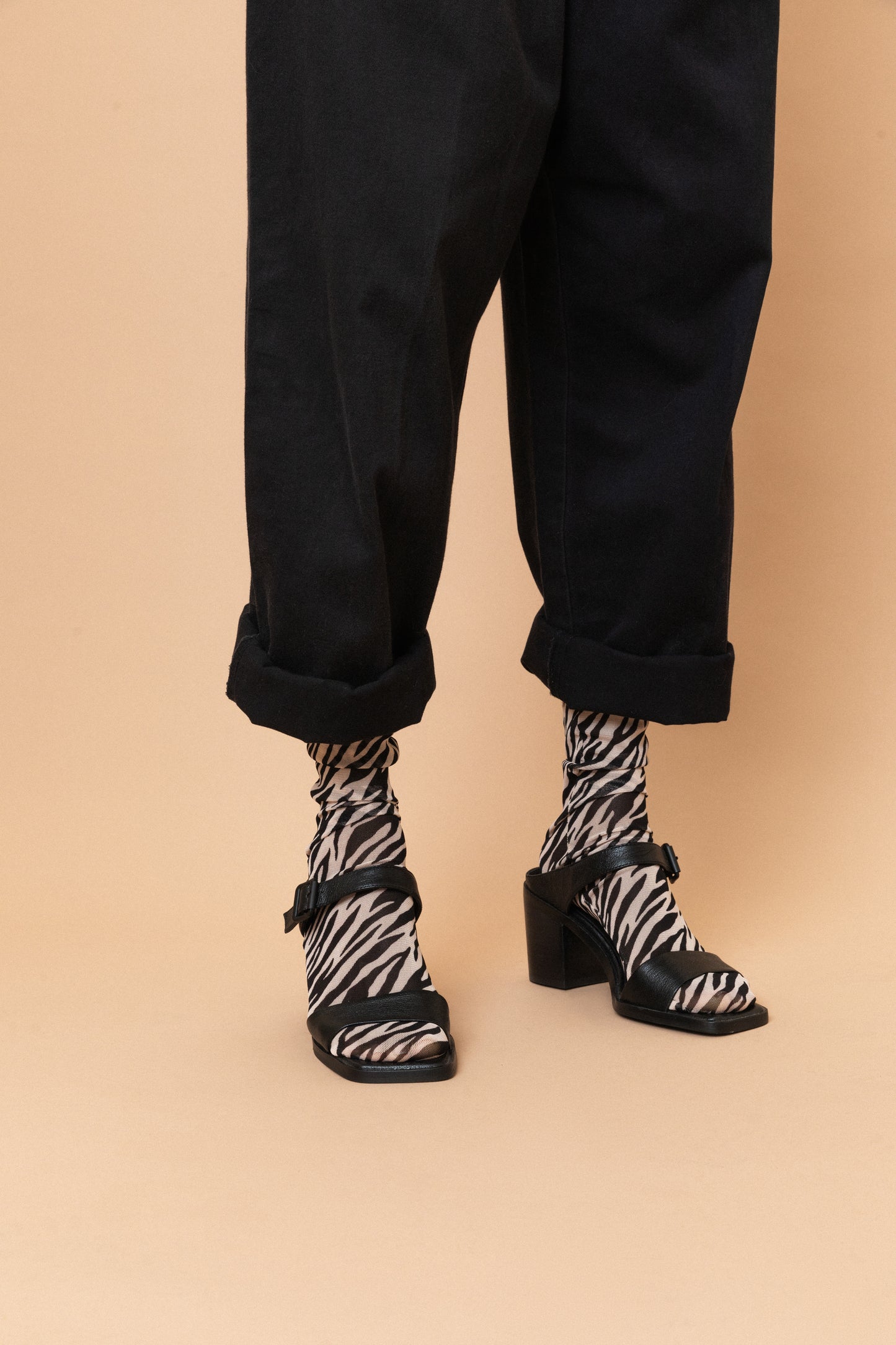 Zebra Mesh Socks
