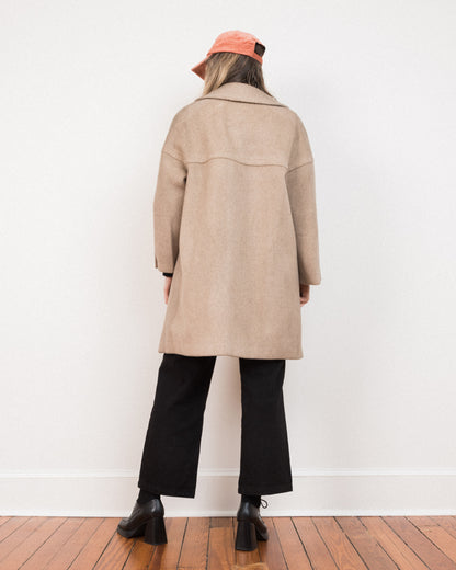 Vintage Tan Wool BERLIN Coat #11 (S/M)