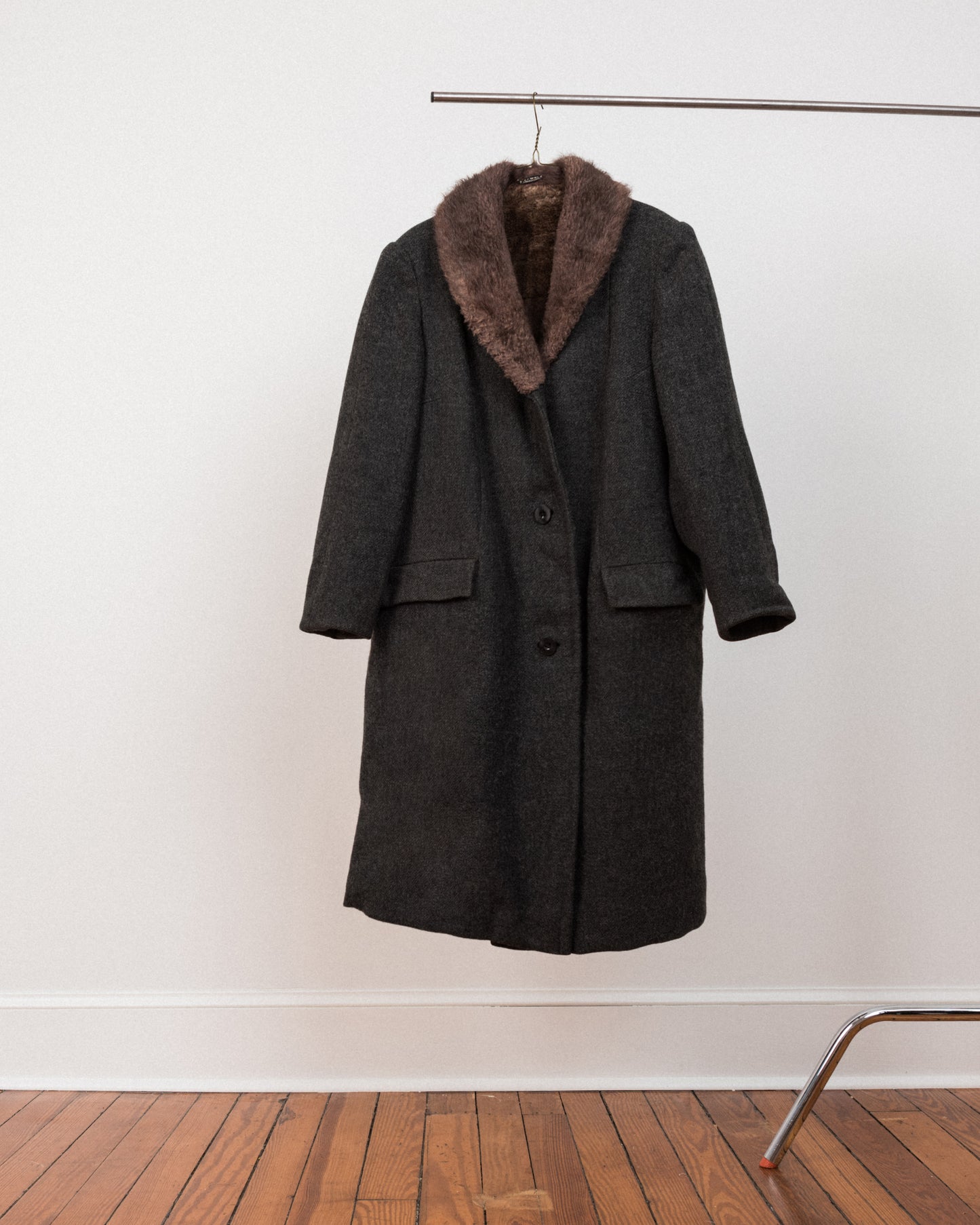 Vintage Fur Lined Wool BERLIN Coat #15 (M)