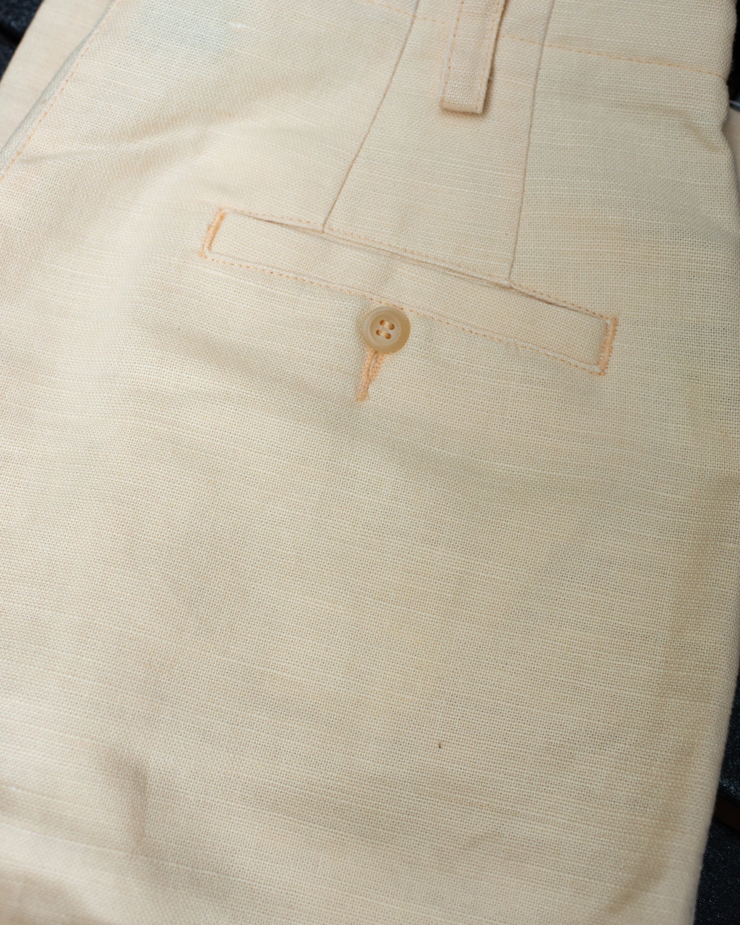 Vintage Peach Linen Trousers (XS)