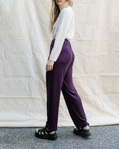 Vintage Purple Knit Pants (M/L)