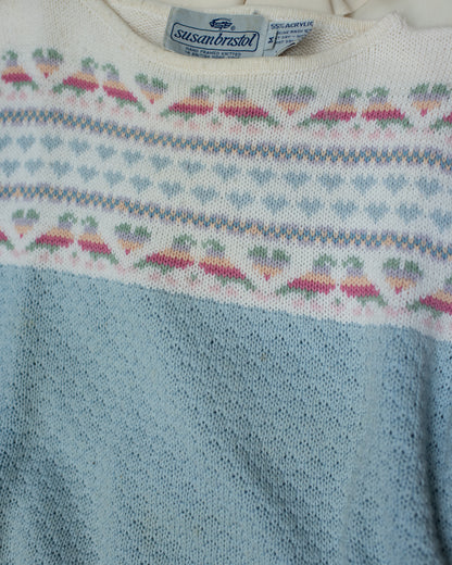 Vintage Lovebird Sweater (S/M)