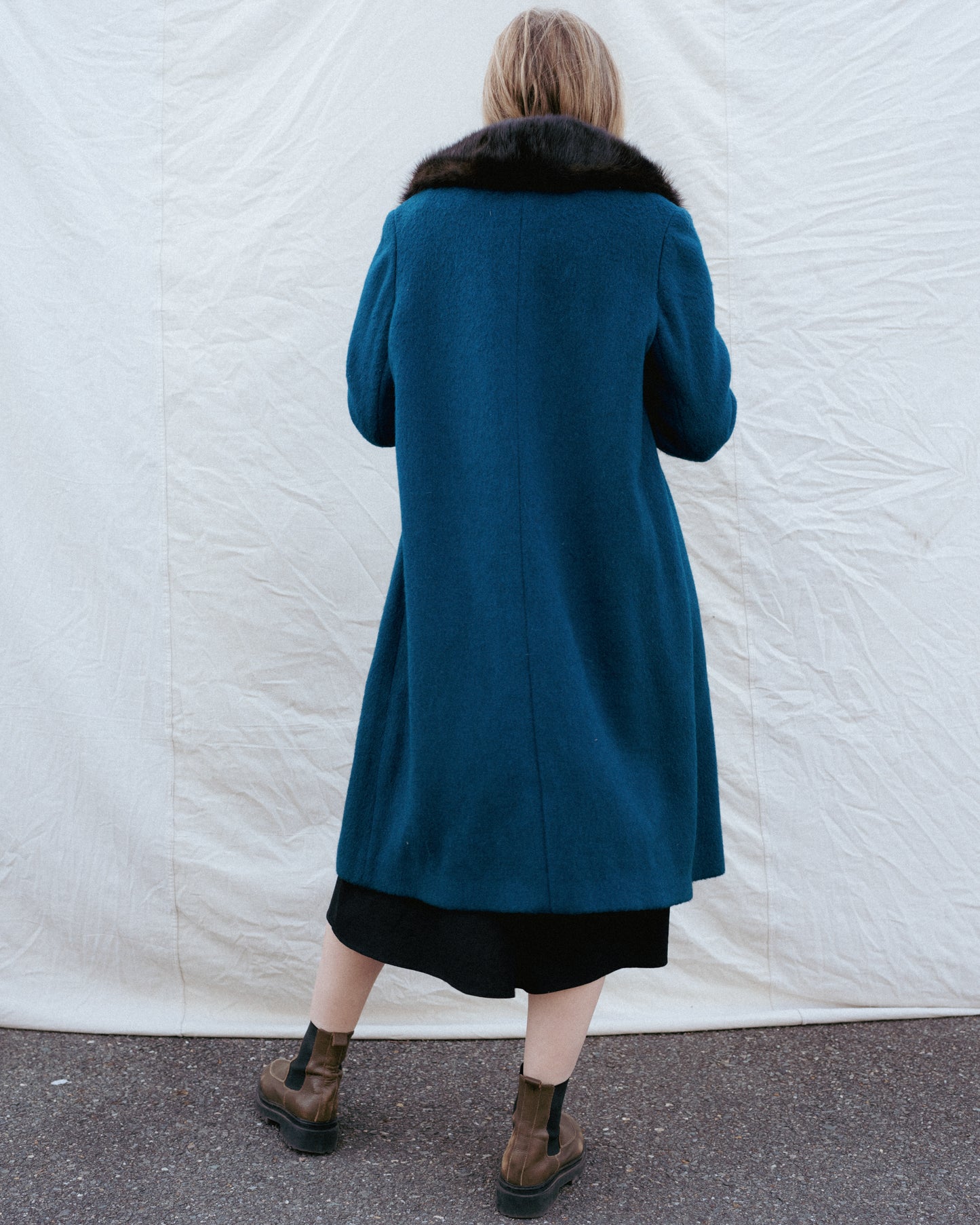 Vintage Wool + Mink BERLIN Coat #9 (S)