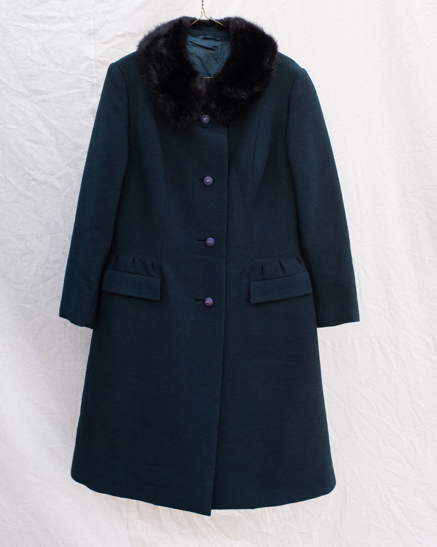 Vintage Wool + Fur BERLIN Coat #8 (XS/S)