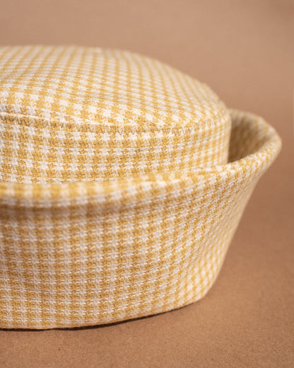 Agnes Hat in Gingham Sand