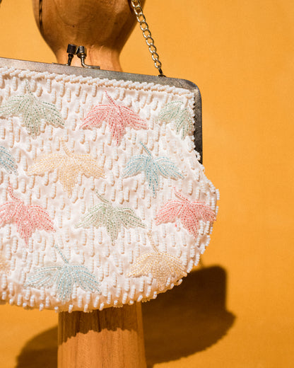 Vintage Pastel Beaded Mini Bag