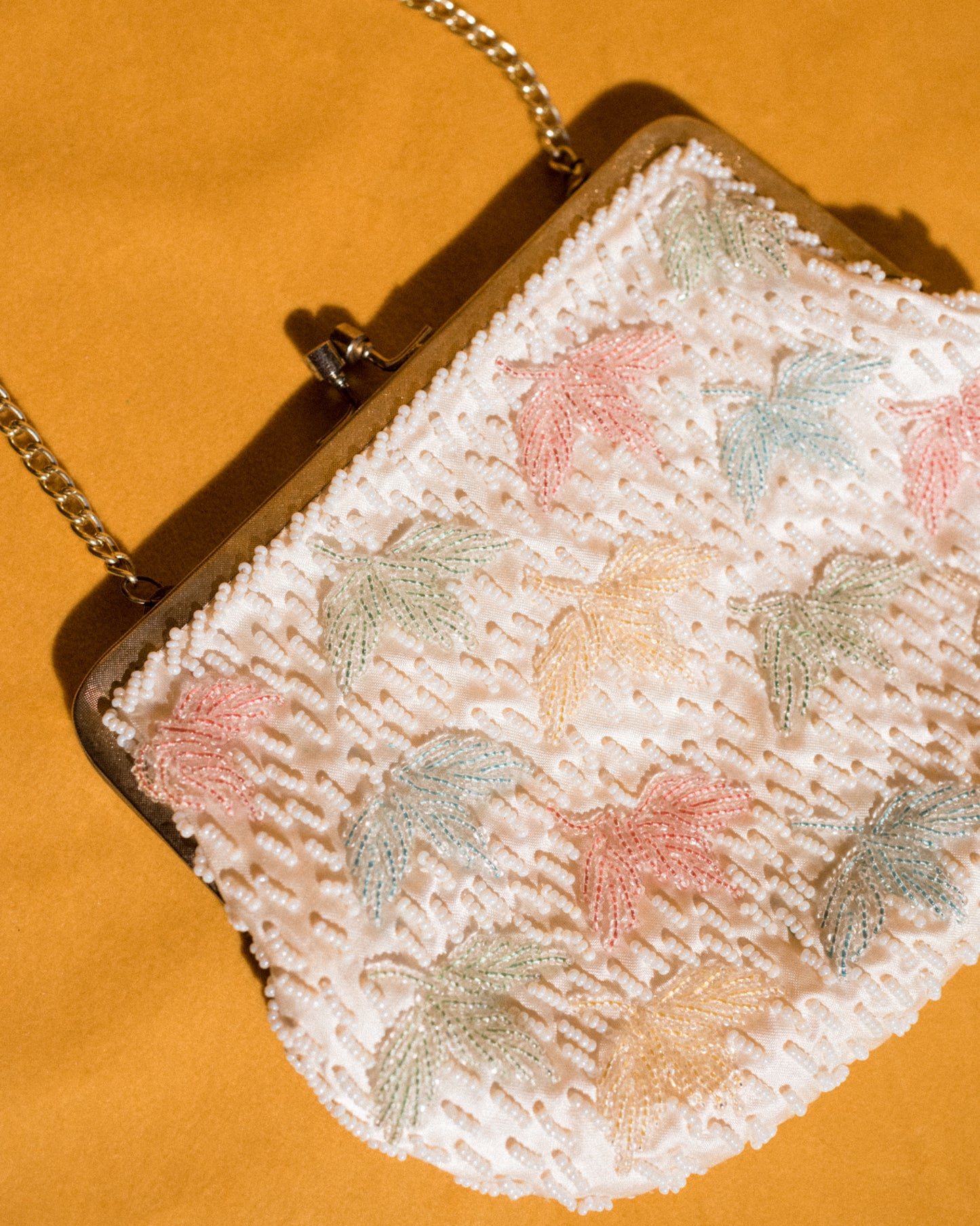 Vintage Pastel Beaded Mini Bag