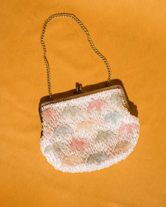 Vintage Pastel Beaded Mini Bag