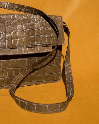 Vintage Crocodile Shoulder Bag