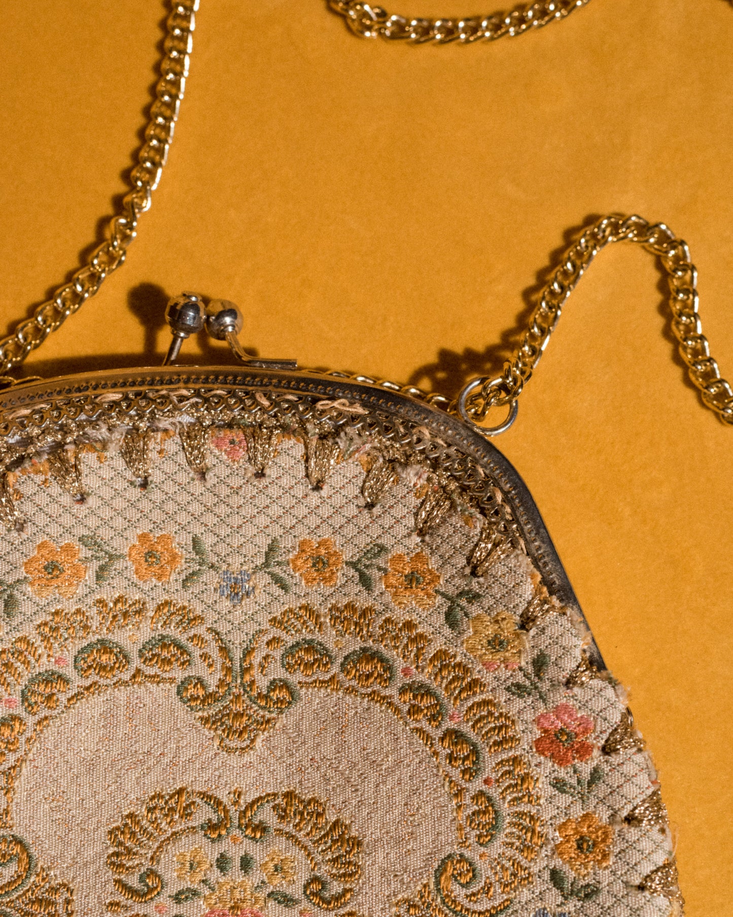 Vintage Embroidered Tapestry Bag