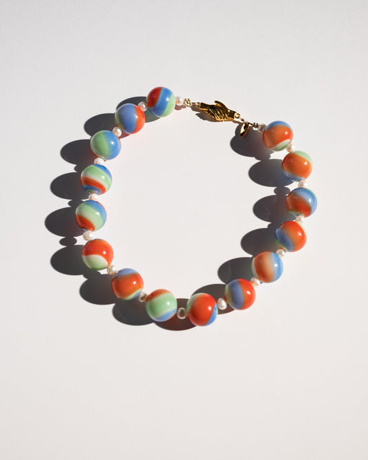Lost Your Marbles Necklace in Abstract Landscape