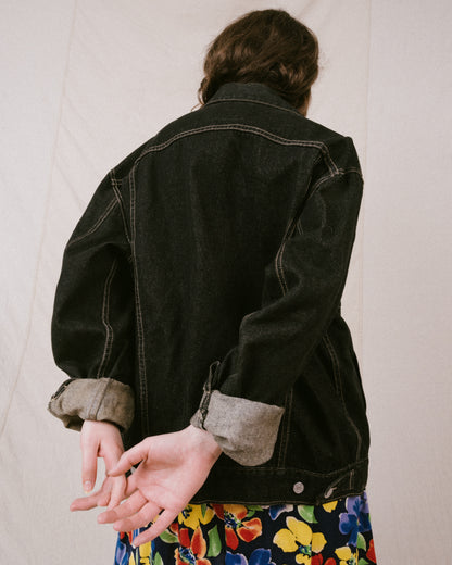 Vintage Charcoal GUESS Denim Jacket (S-L)