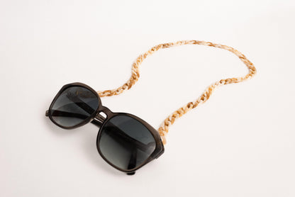 Chunky Caramel (Sun) Glasses Chain - Closed Caption | Shop Vintage + Handmade. Always Sustainable. Never Wasteful.