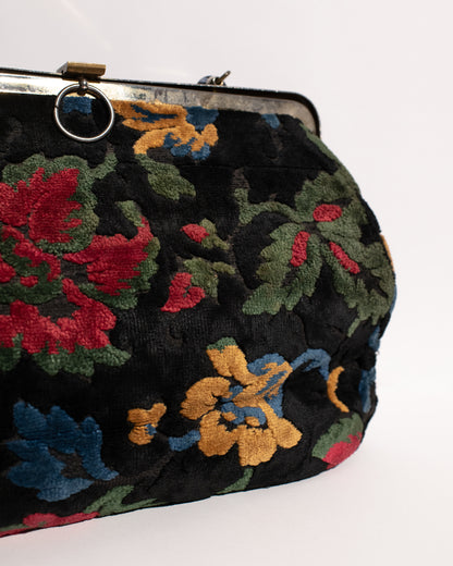 Vintage 1940 Tapestry Hand Bag