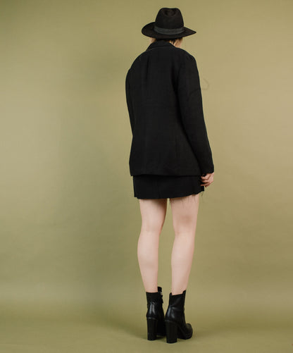 Vintage Black Oversized Blazer / S