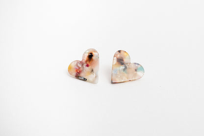 Dainty Heart Earrings - Closed Caption | Shop Vintage + Handmade. Always Sustainable. Never Wasteful.