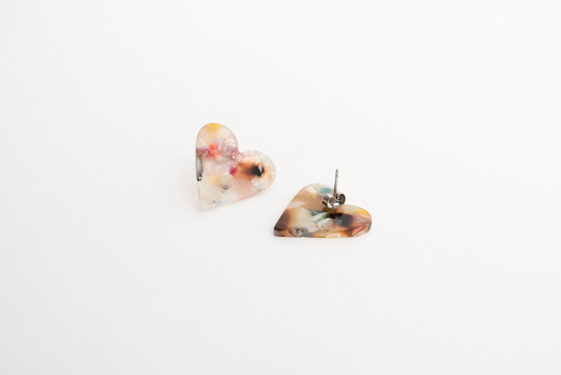 Dainty Heart Earrings - Closed Caption | Shop Vintage + Handmade. Always Sustainable. Never Wasteful.
