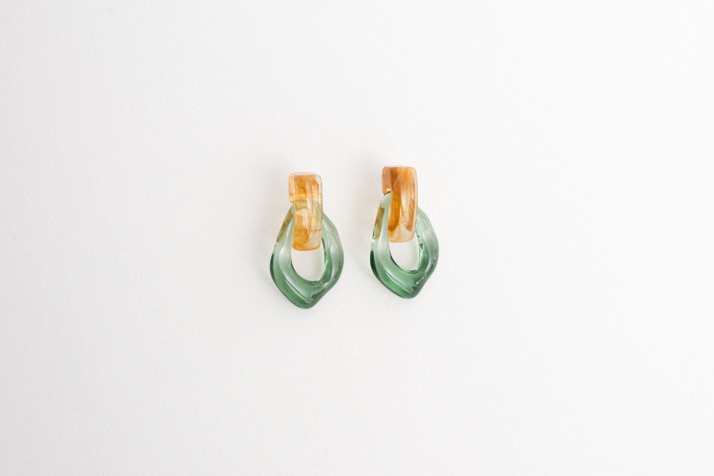 Pastel Geometric Dangle Earrings - Closed Caption | Shop Vintage + Handmade. Always Sustainable. Never Wasteful.