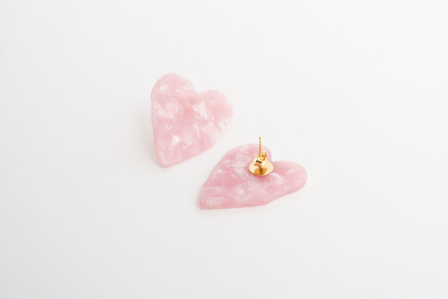 Strawberry Cream Heart Earrings - Closed Caption | Shop Vintage + Handmade. Always Sustainable. Never Wasteful.