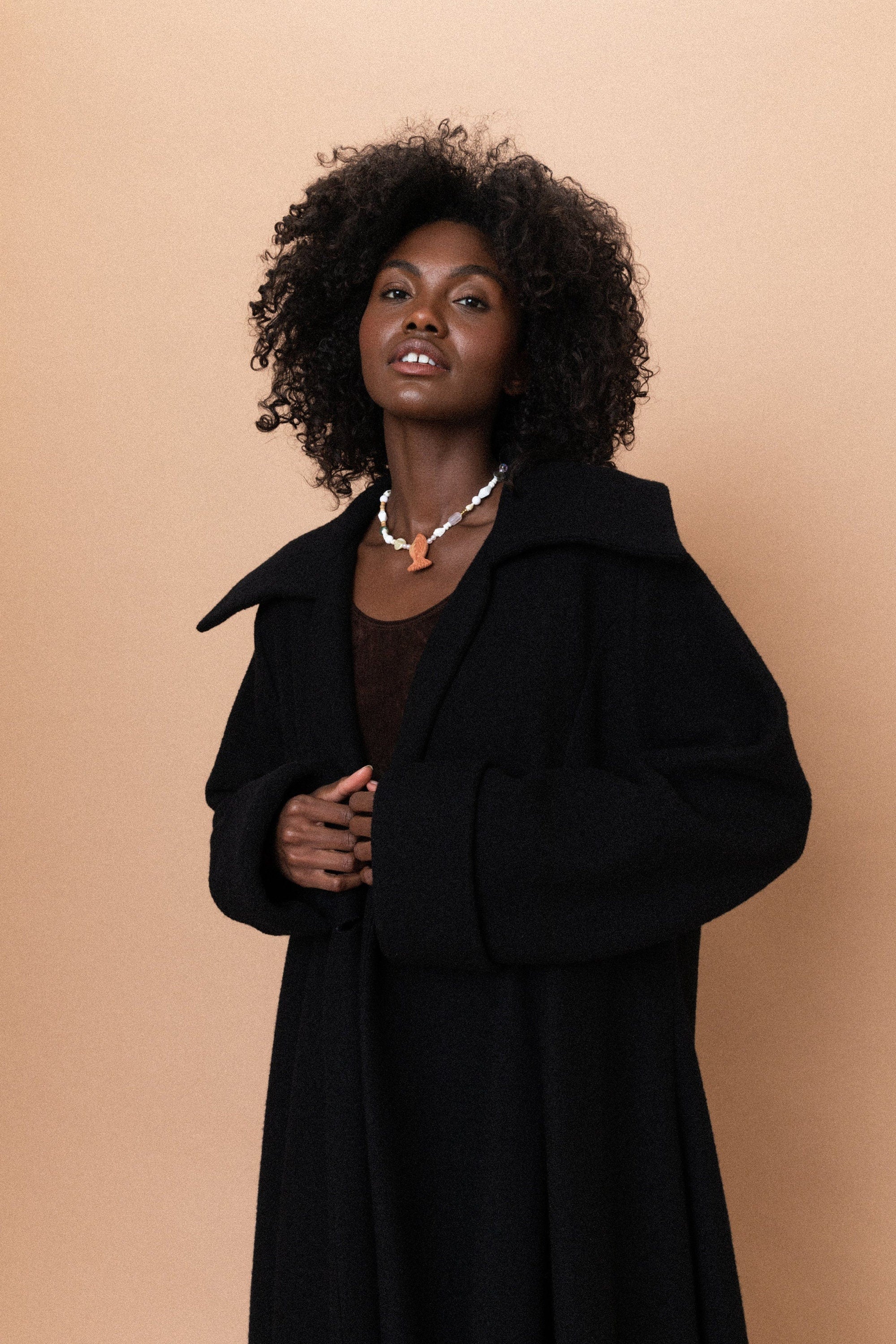 Black store blanket coat